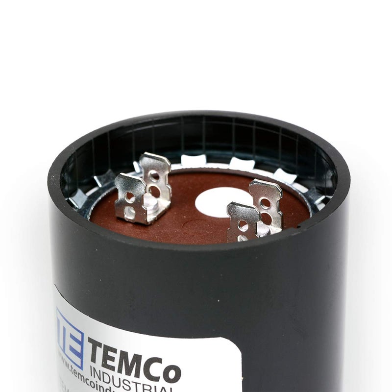 TEMCo Industrial TEMCo 88-106 uF MFD CD60 Start Capacitor 330V AC Round | 50/60 Hz Motor Start Capacitor for HVAC, Compressor, Pump - Image 3